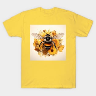 Friendly bee on flowers T-Shirt